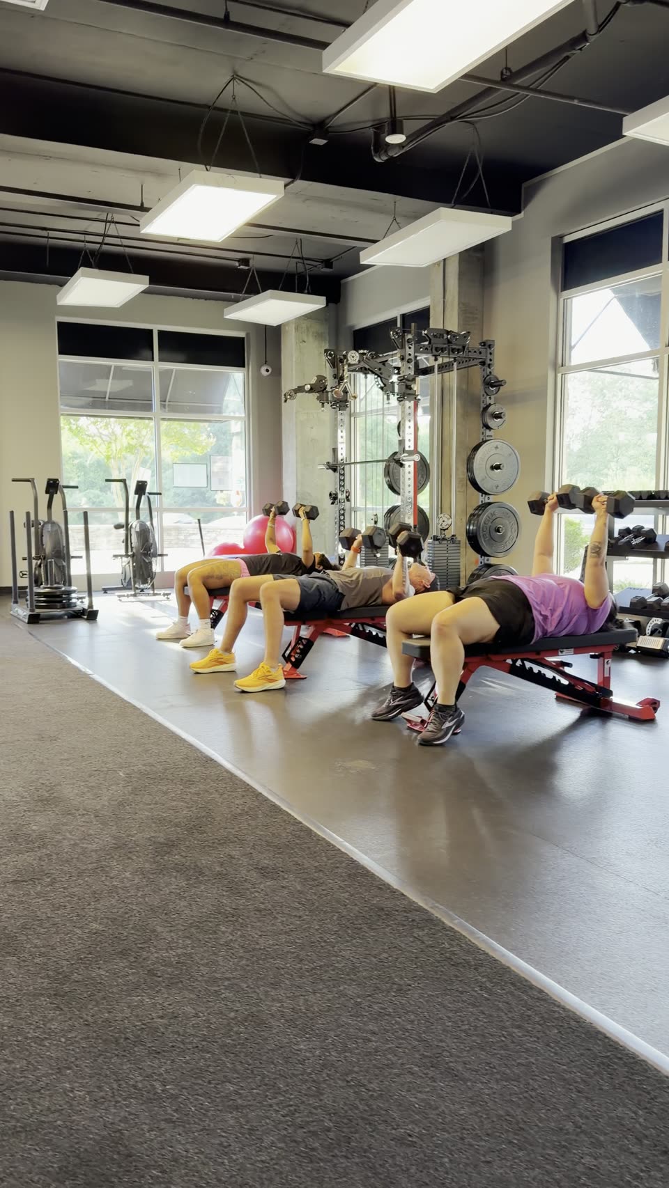 Activate members training together in a small group strength class